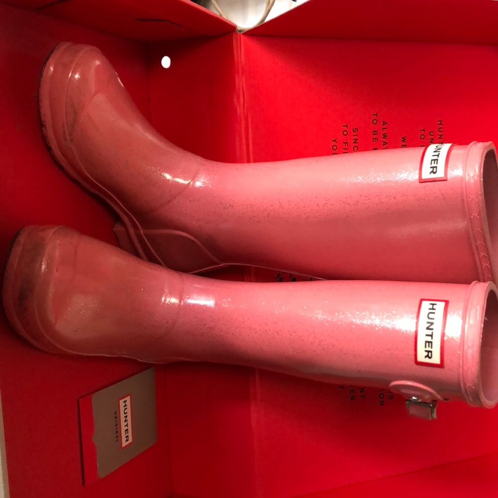 Original Kid Glitter Hunter Rain Boots